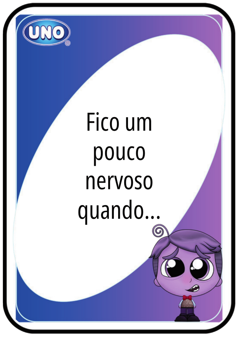 Carta do jogo sobre ansiedade